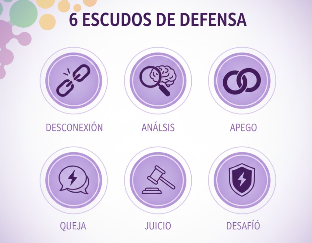 Los 6 mecanismos de defensa y resistencia al cambio según el método de Neurotransformación.